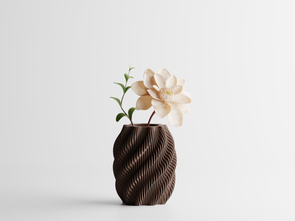 SWAY Vase Dunkelbraun